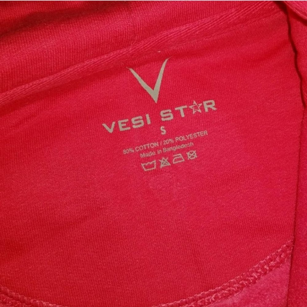 Vesi Star Cotton Hoodie, Zipper, Front Pockets - Picture 4 of 5